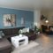 Living room gray wall color design ideas 25