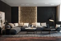 Living room gray wall color design ideas 26