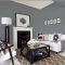 Living room gray wall color design ideas 36