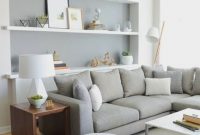 Living room gray wall color design ideas 40