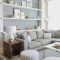 Living room gray wall color design ideas 40