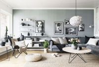 Living room gray wall color design ideas 41
