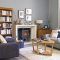 Living room gray wall color design ideas 43