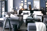 Living room gray wall color design ideas 44