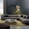 Living room gray wall color design ideas 45