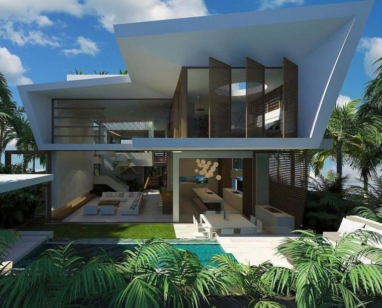 Simple exterior design ideas 44
