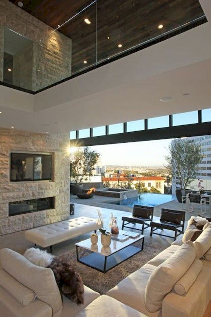 Inspiring living room wall design ideas 22