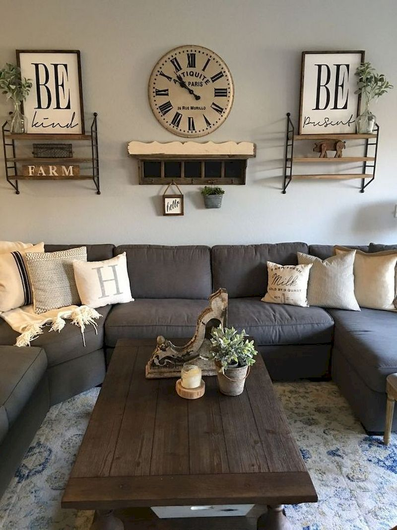 Inspiring living room wall design ideas 38