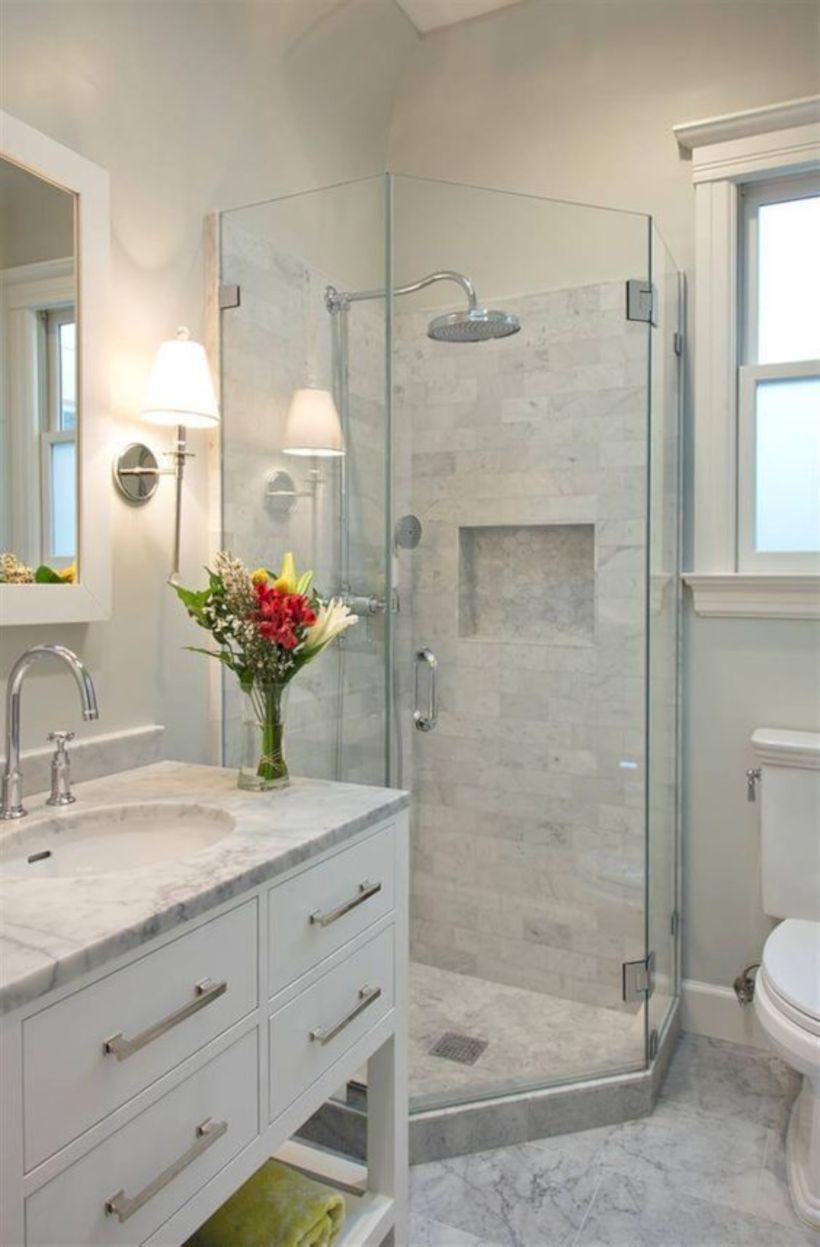 Inspiring small bathroom design ideas in apartment 13