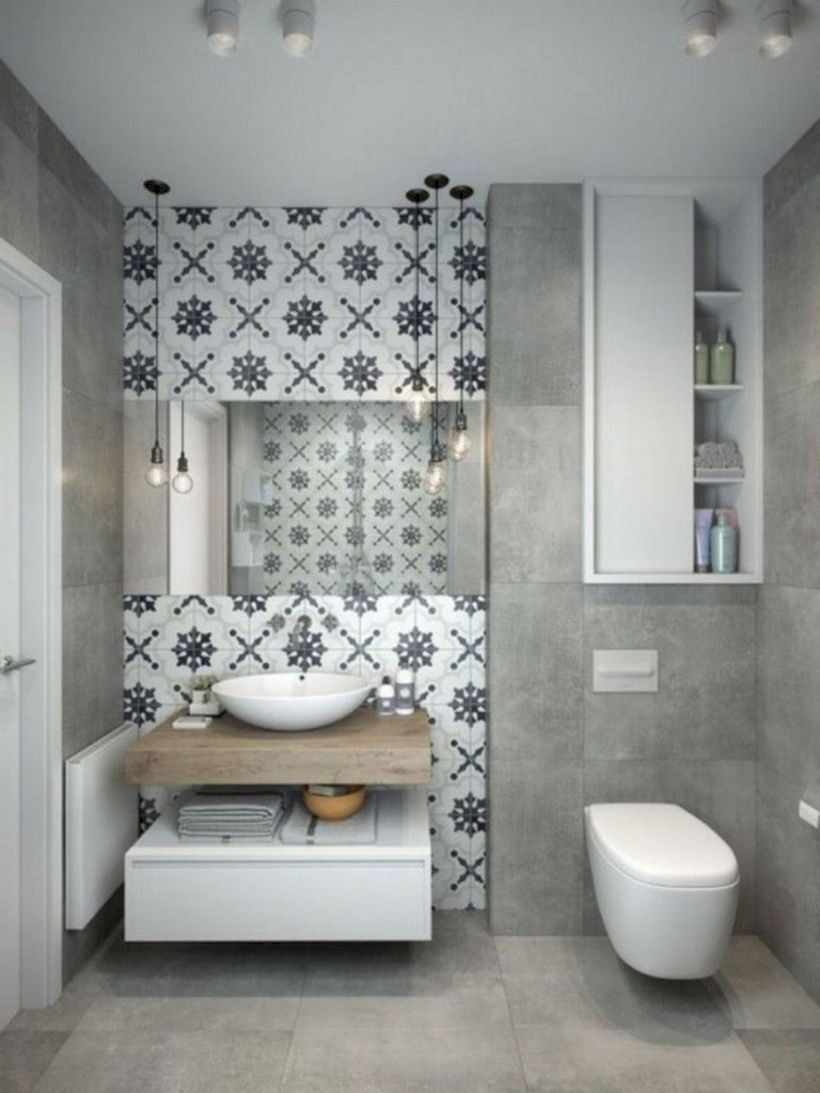Inspiring small bathroom design ideas in apartment 18