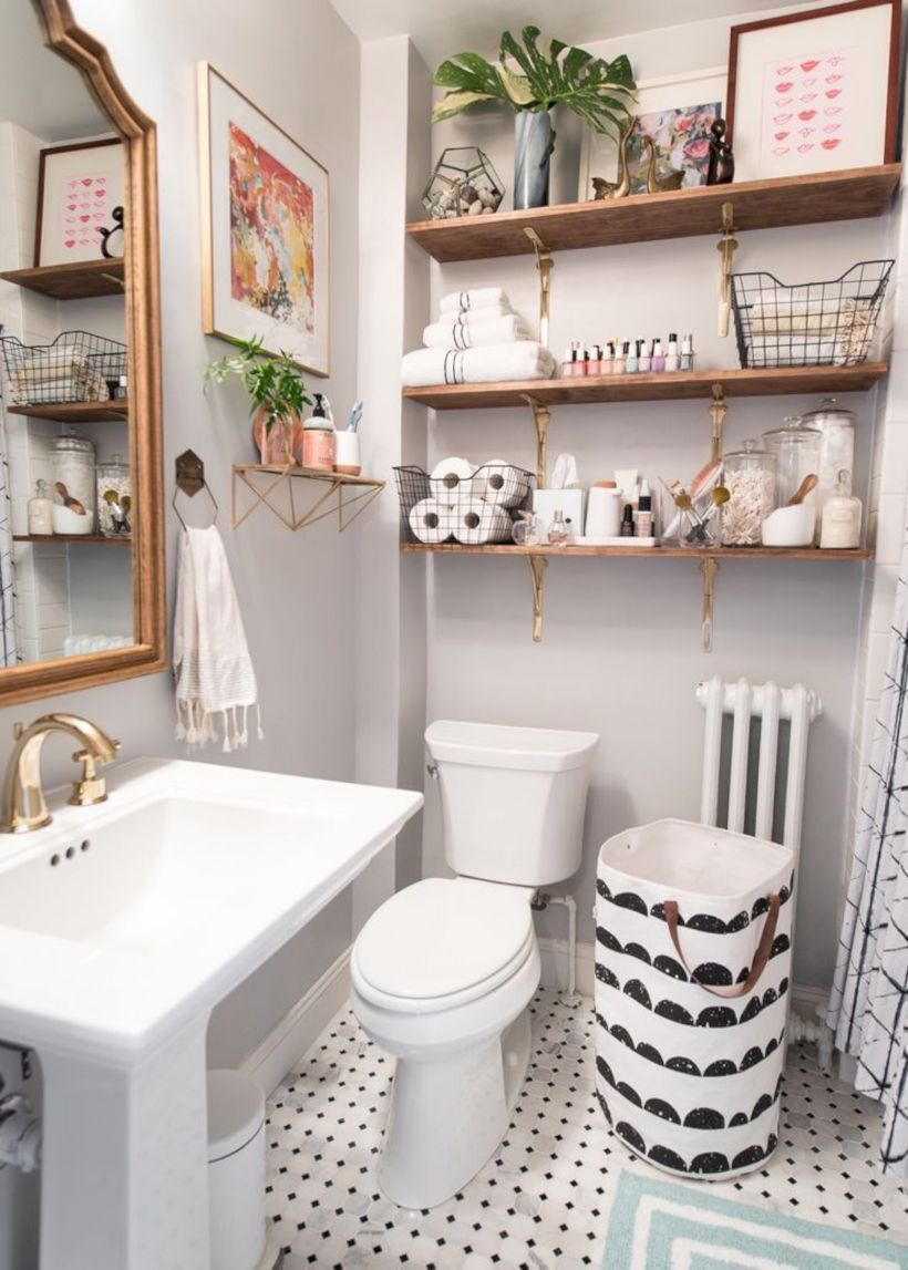 Inspiring small bathroom design ideas in apartment 34