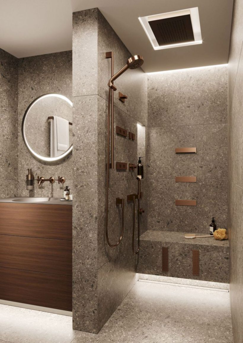 Inspiring small bathroom design ideas in apartment 48