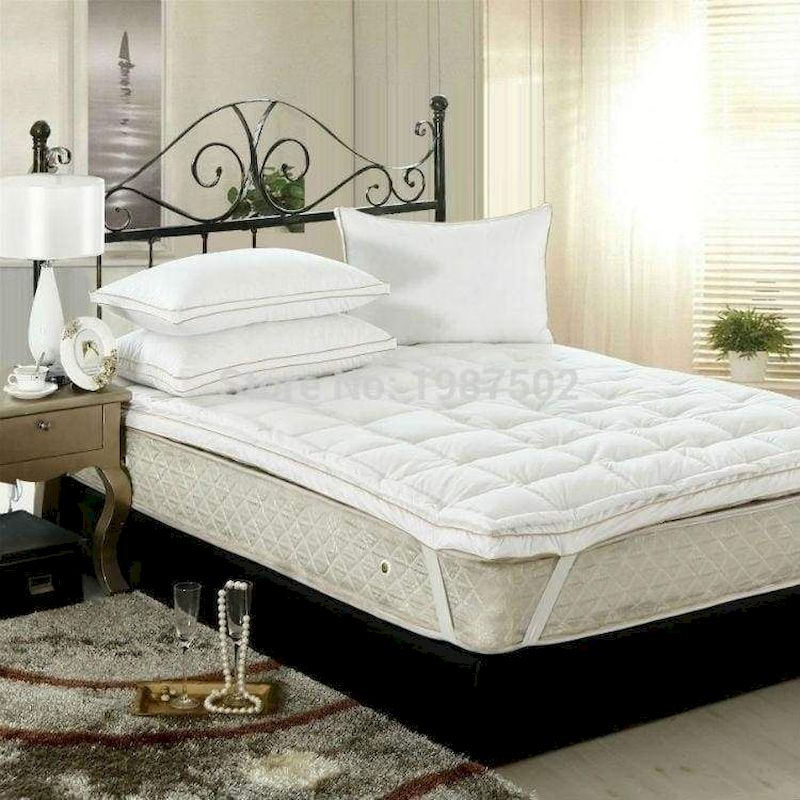 Luxury bedroom design ideas with goose feather 42