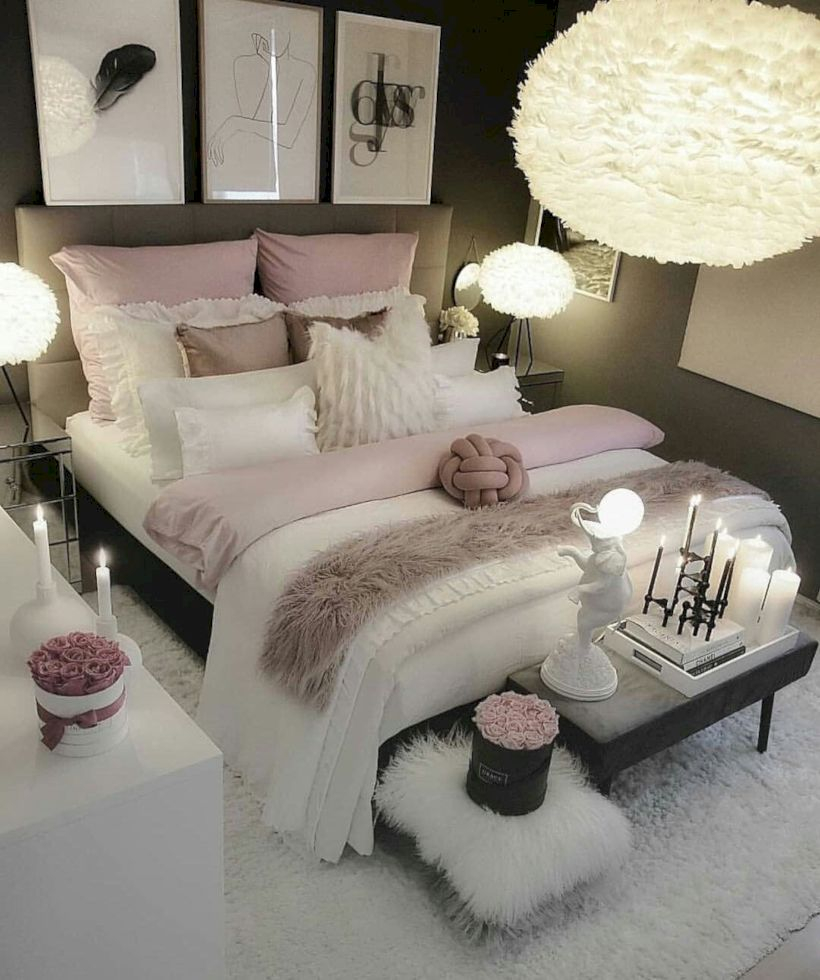 Romantic bedroom decorating ideas in your apartment 14