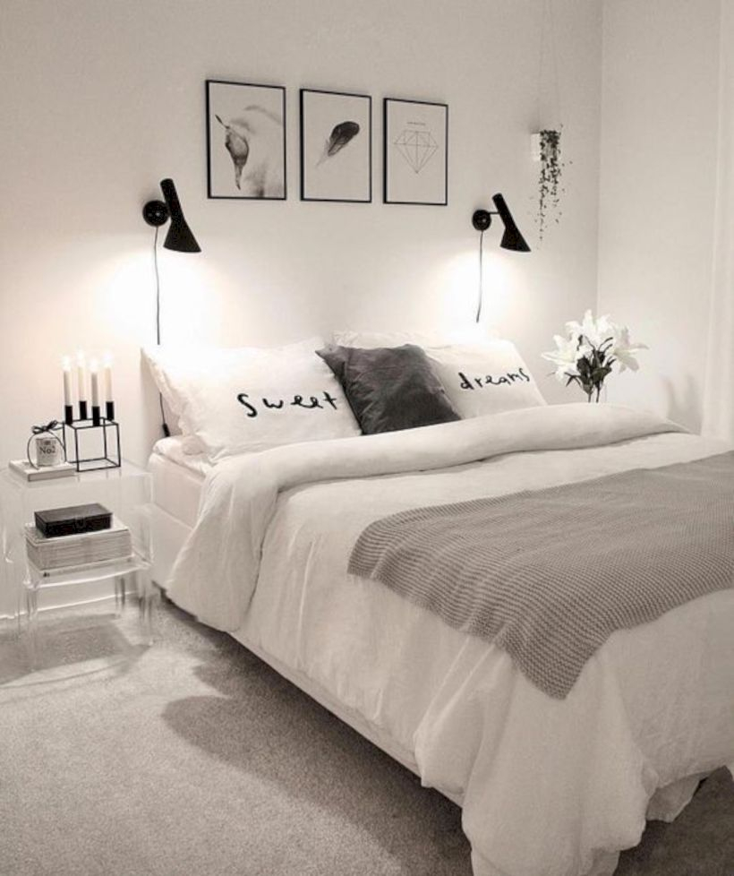 Romantic bedroom decorating ideas in your apartment 19