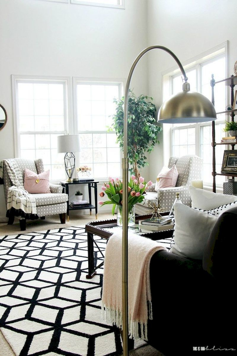 Spring living room design ideas that you can copy right now 26