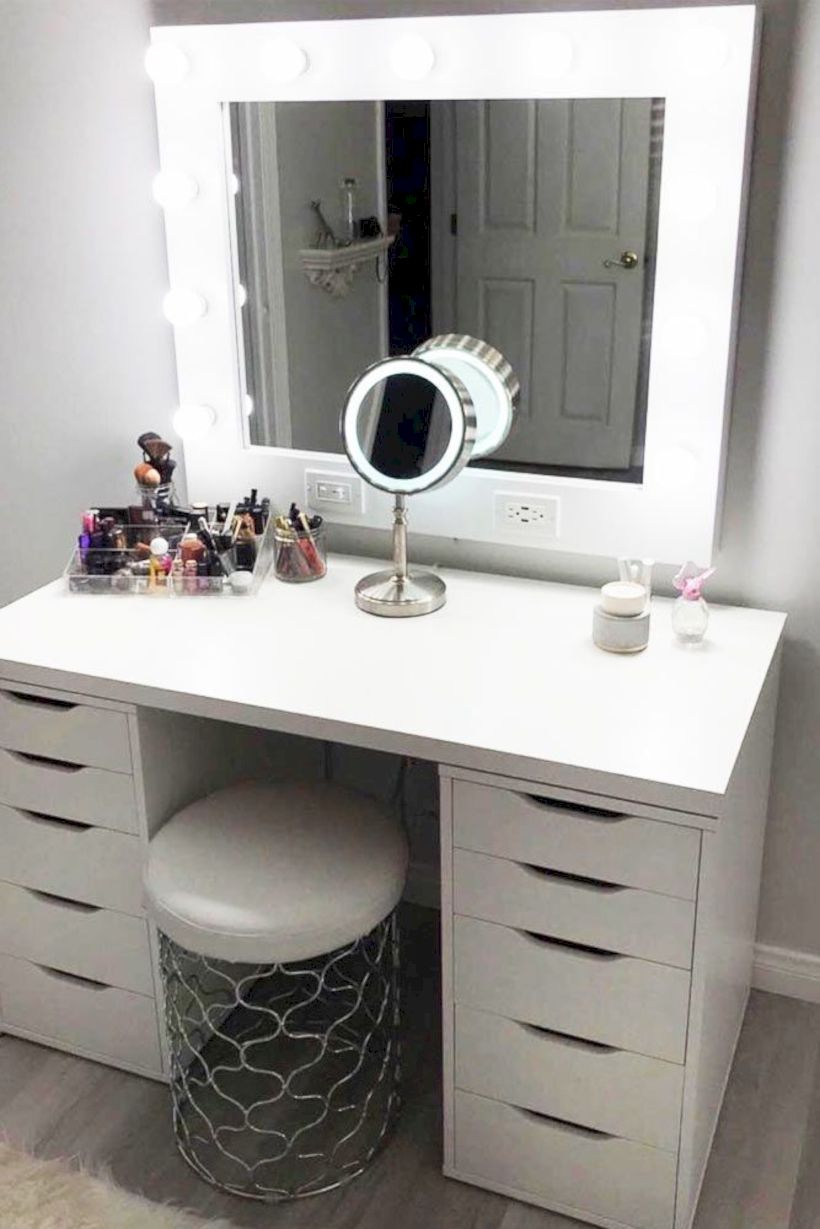 The best makeup table design ideas that you must copy right now 19