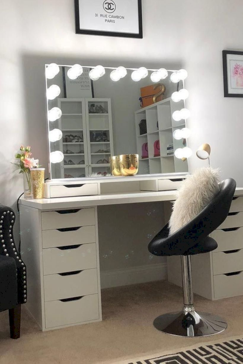 The best makeup table design ideas that you must copy right now 20