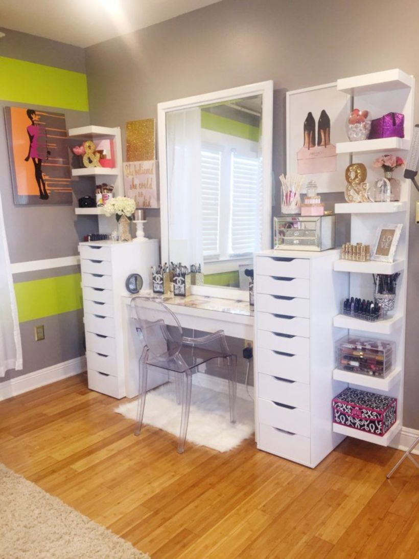 The best makeup table design ideas that you must copy right now 24
