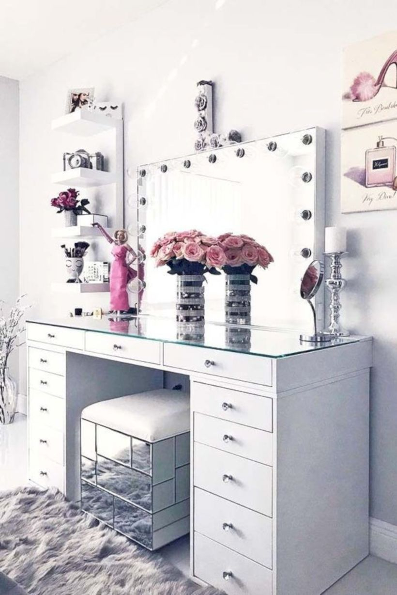 The best makeup table design ideas that you must copy right now 26