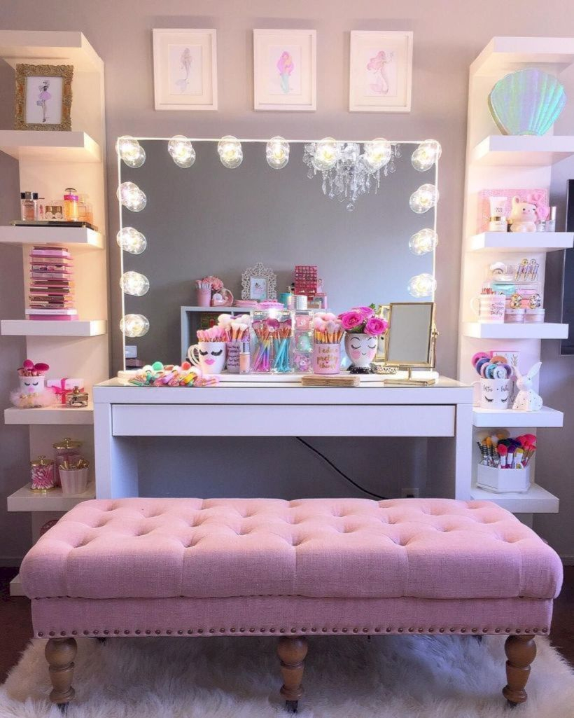 The best makeup table design ideas that you must copy right now 32