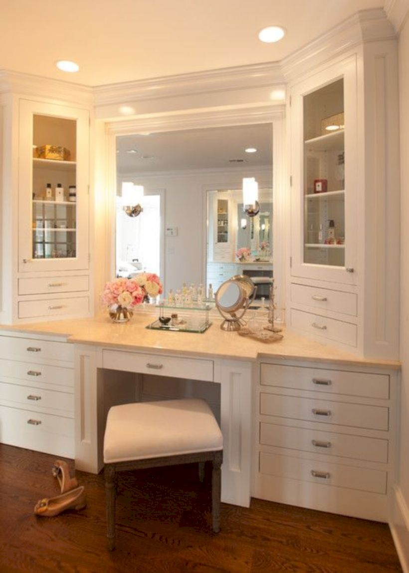 The best makeup table design ideas that you must copy right now 37