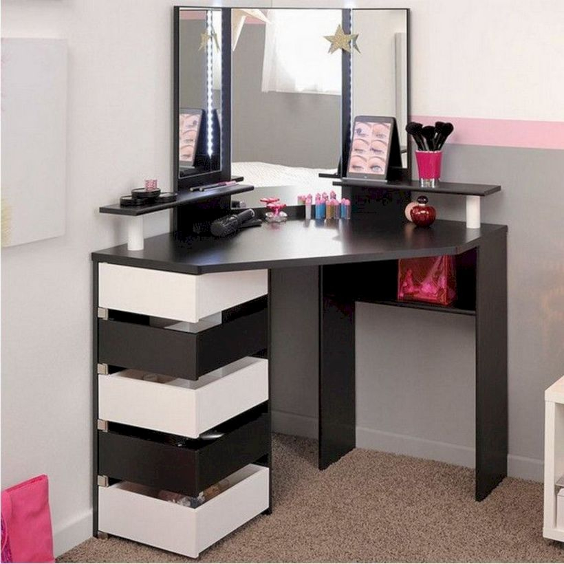 The best makeup table design ideas that you must copy right now 38