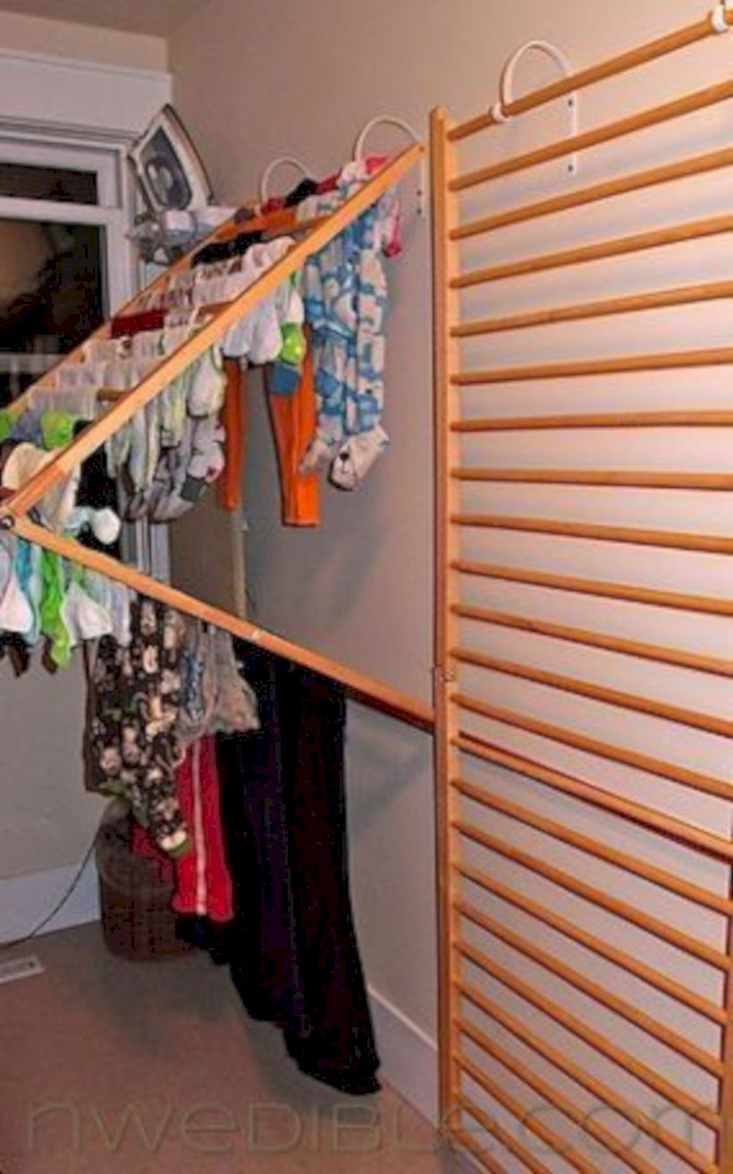 Drying rack design ideas that you can try 28