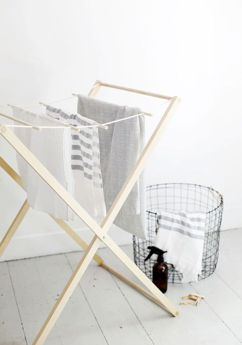 Drying rack design ideas that you can try 41