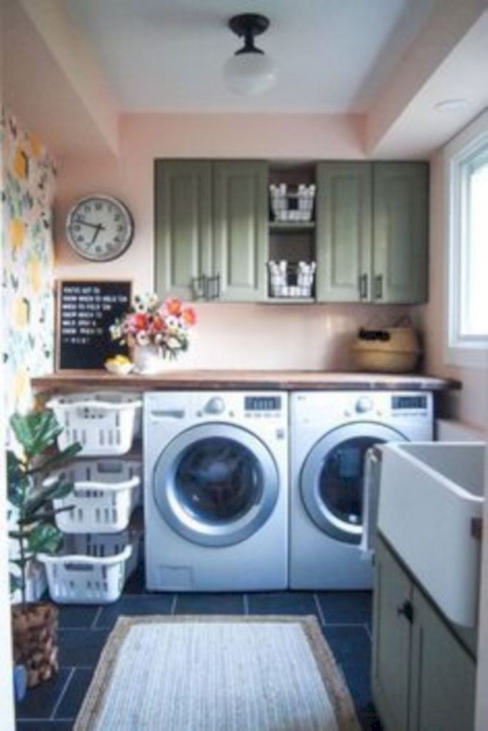 Inspiring small laundry room design ideas in spring 2019 08