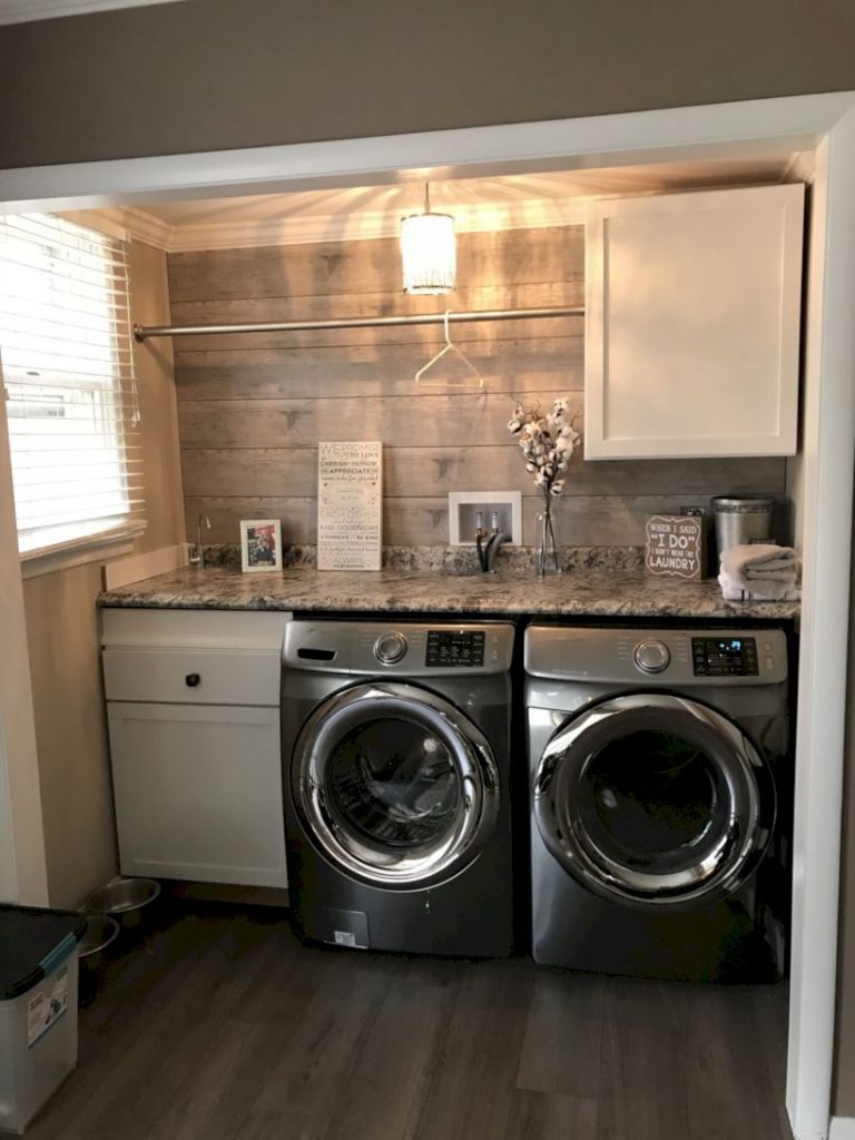 Inspiring small laundry room design ideas in spring 2019 17