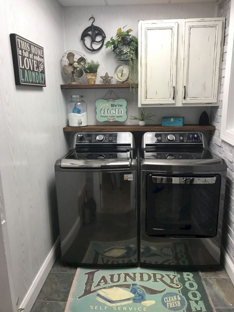Inspiring small laundry room design ideas in spring 2019 29
