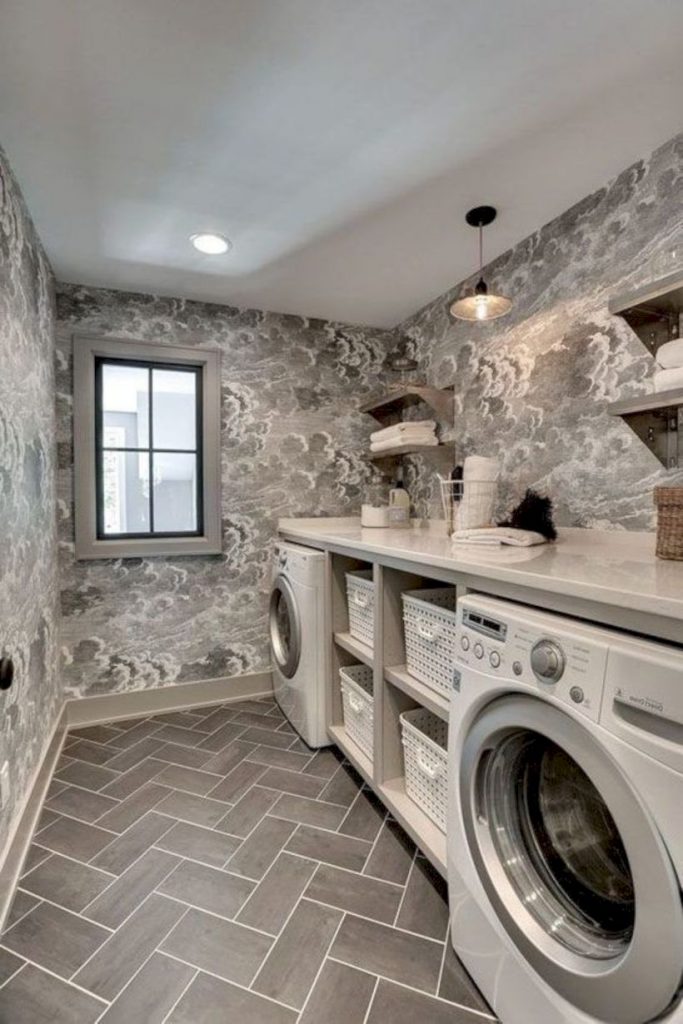 Inspiring small laundry room design ideas in spring 2019 39