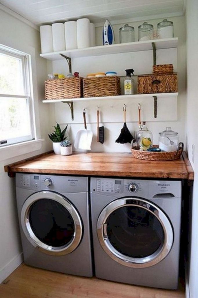 Inspiring small laundry room design ideas in spring 2019 41