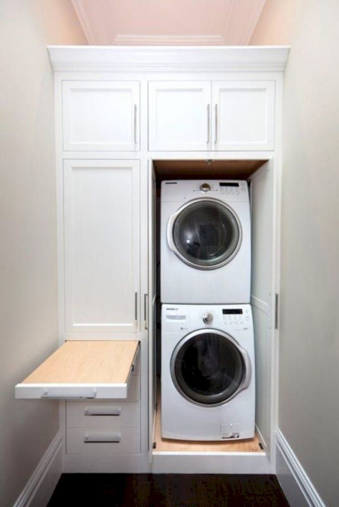 Inspiring small laundry room design ideas in spring 2019 47