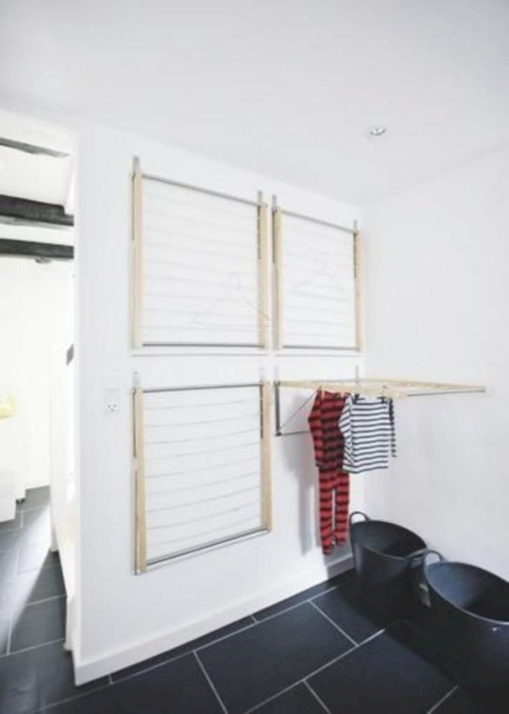 Laundry design ideas with drying room that you must try 14