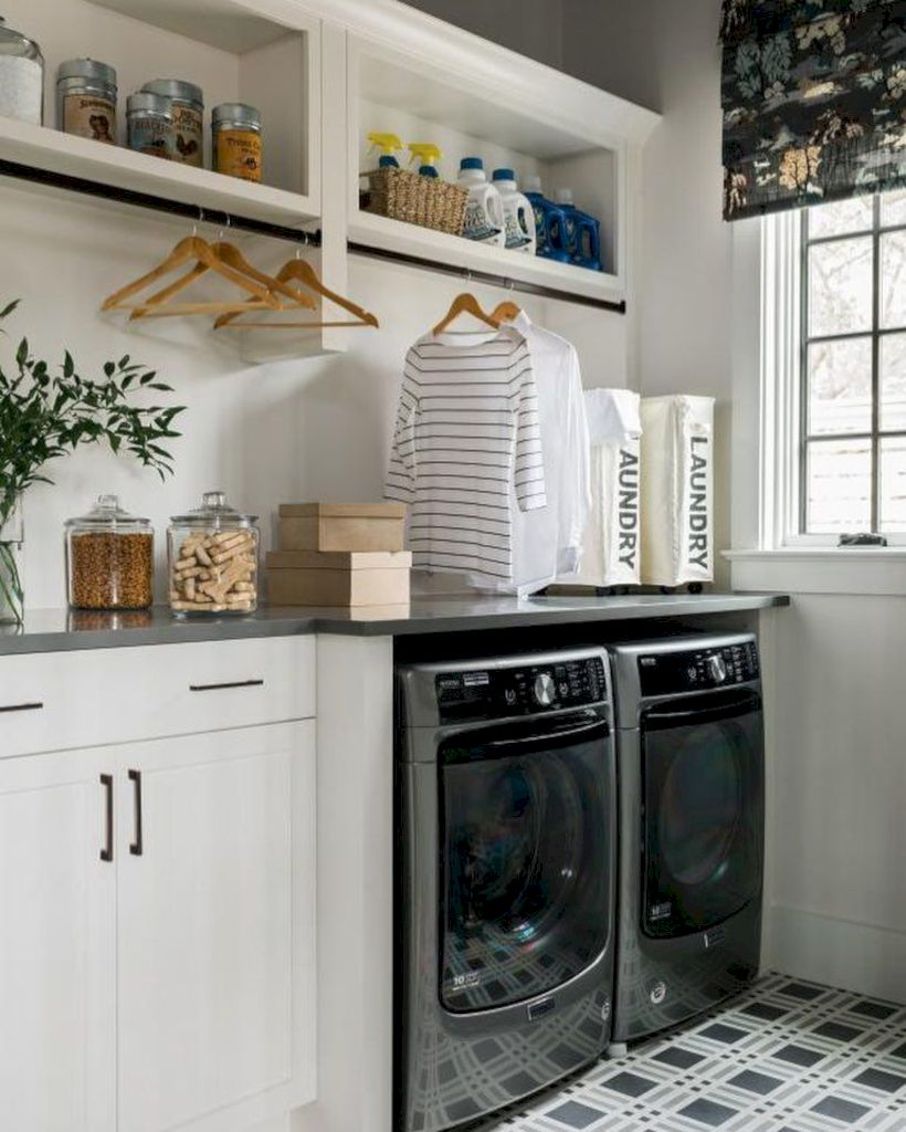 Laundry design ideas with drying room that you must try 26