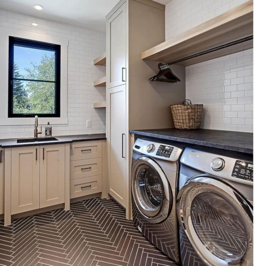 Laundry design ideas with drying room that you must try 37