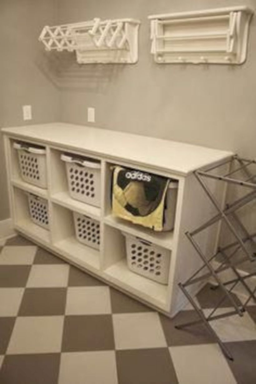Laundry design ideas with drying room that you must try 39