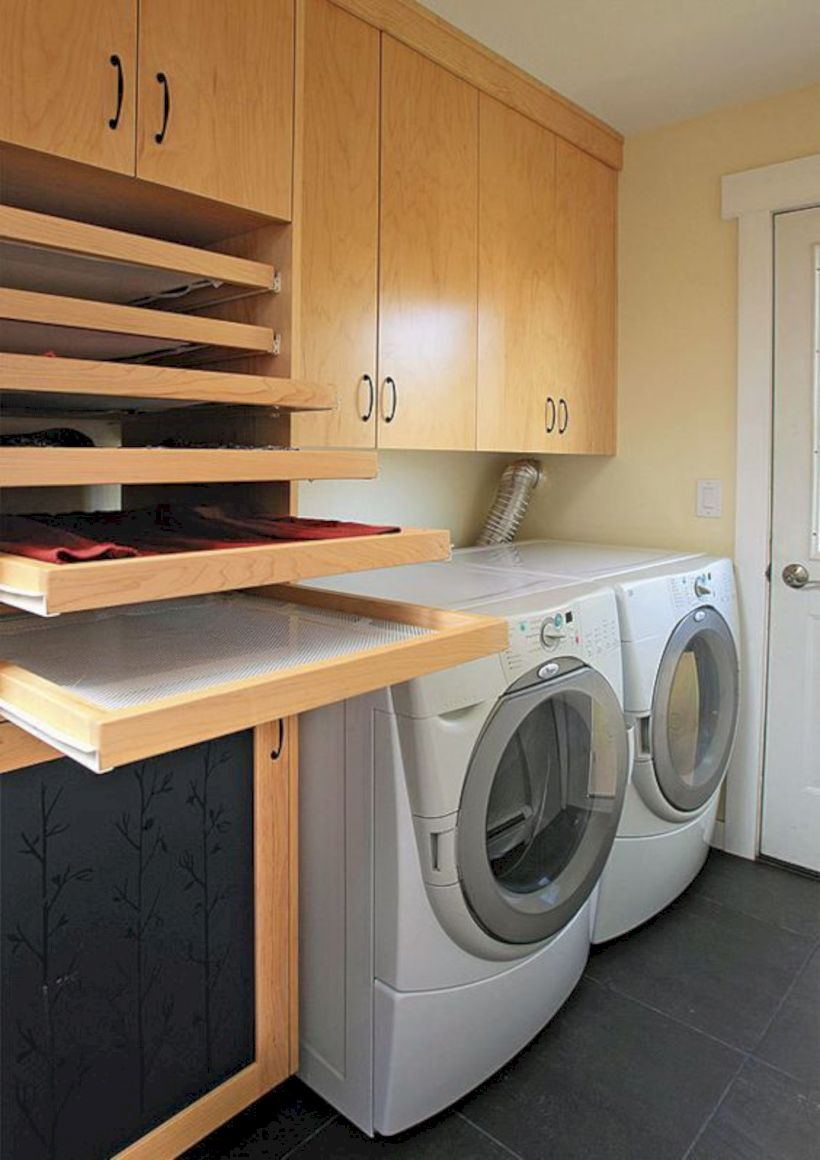 Laundry design ideas with drying room that you must try 41