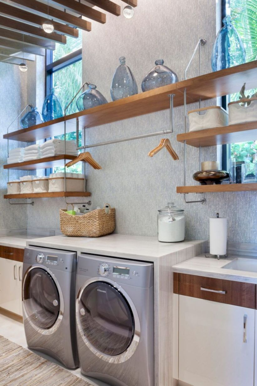 Laundry design ideas with drying room that you must try 43