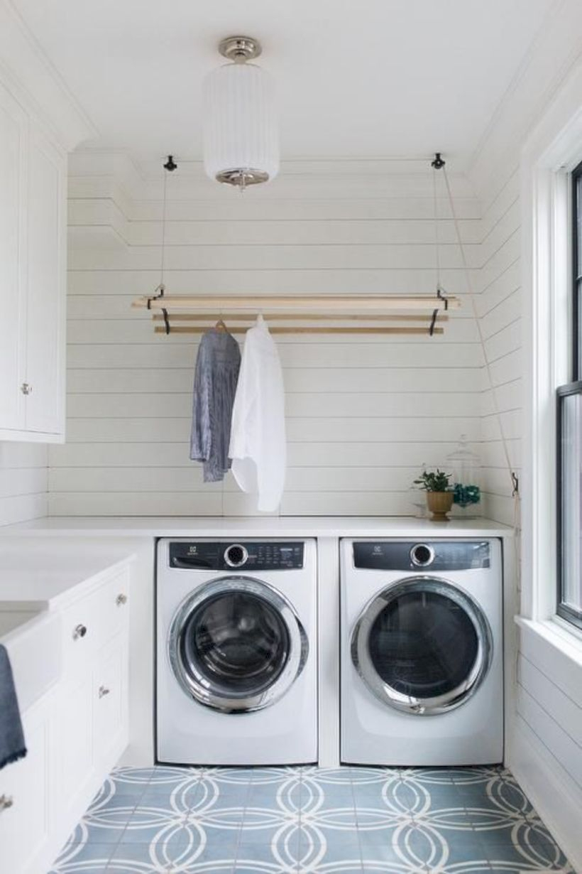 Laundry design ideas with drying room that you must try 47