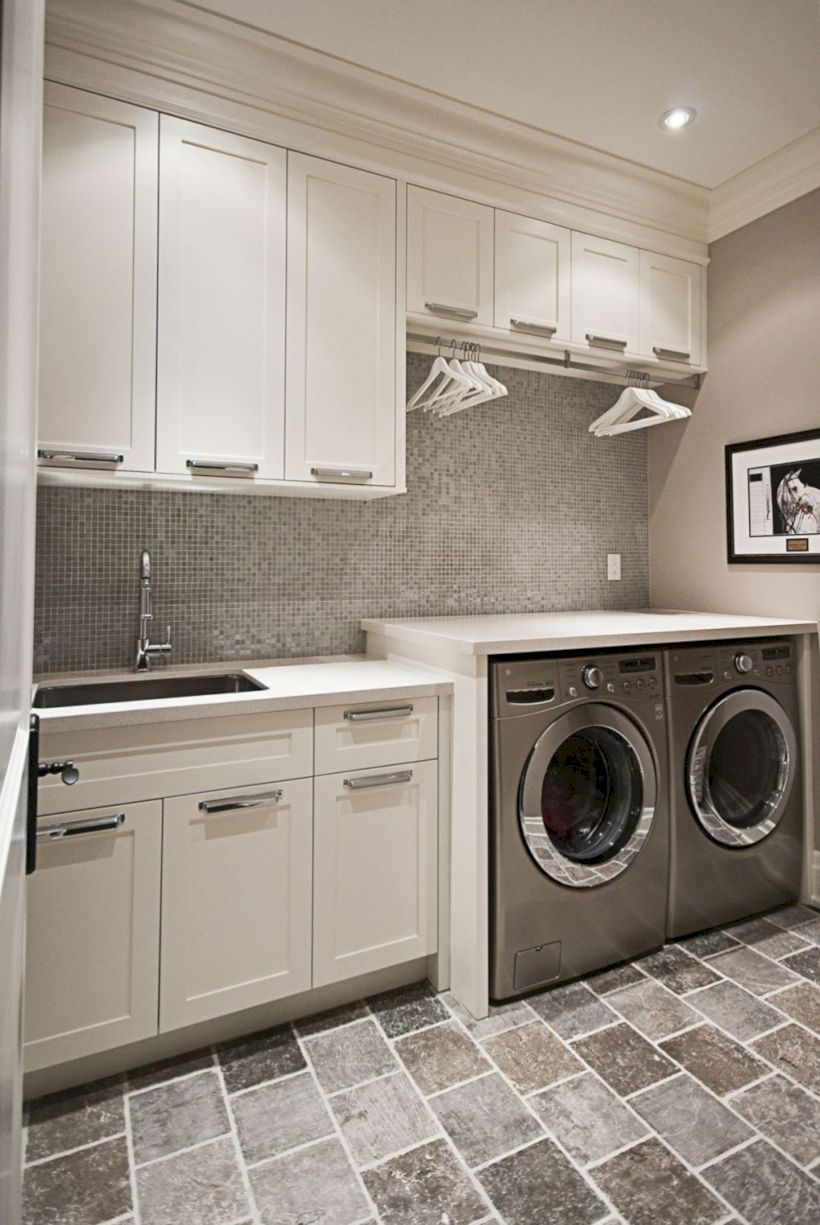 Laundry design ideas with drying room that you must try 48