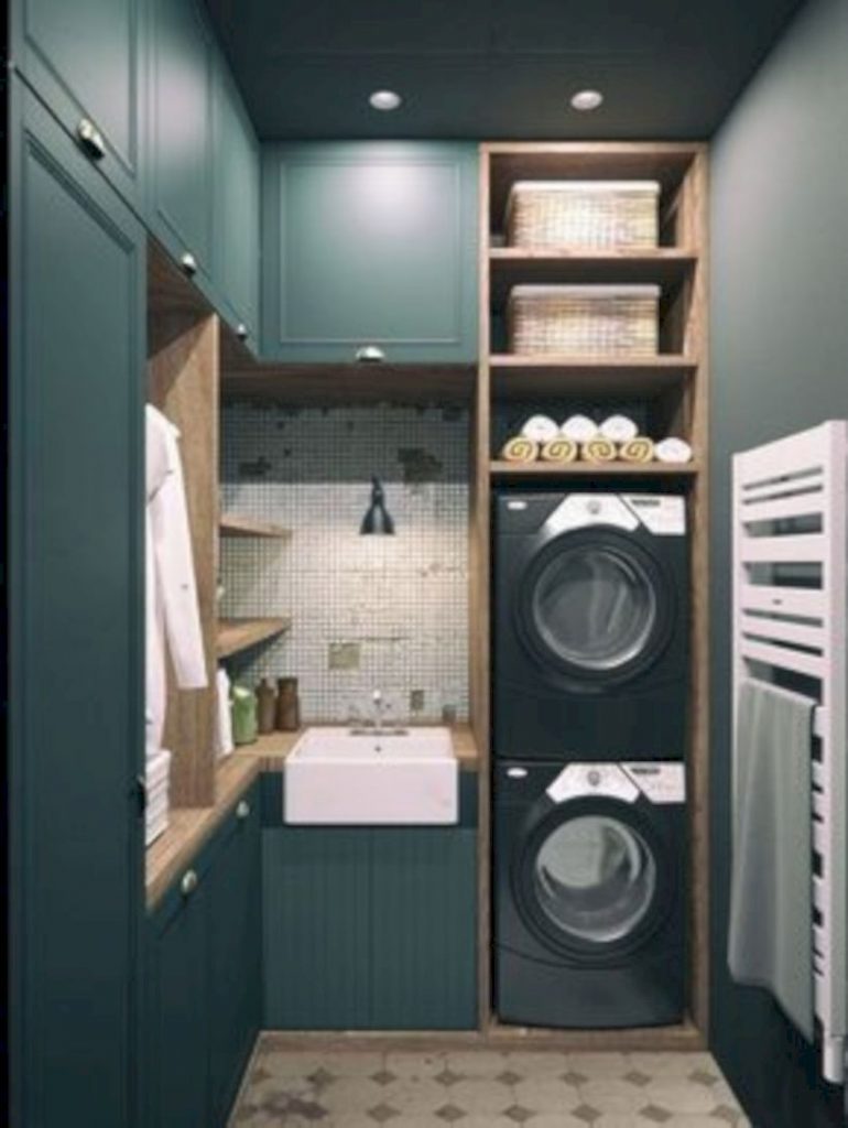 Laundry design ideas with drying room that you must try 50