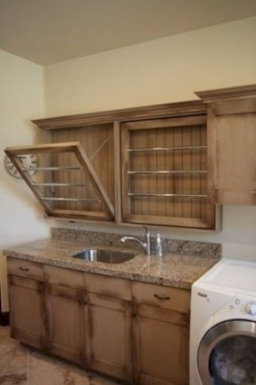 Laundry design ideas with drying room that you must try 52