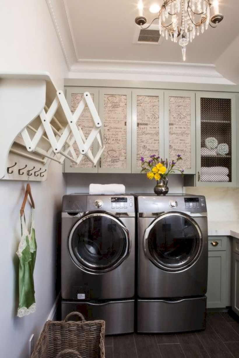 Laundry design ideas with drying room that you must try 53