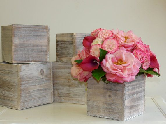 Inspiring wooden box ideas for flower that you can try 22