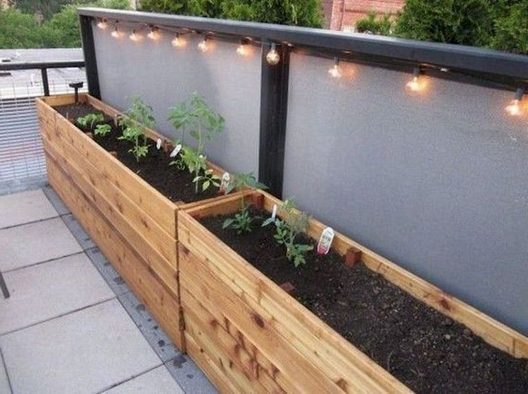 Inspiring wooden box ideas for flower that you can try 32