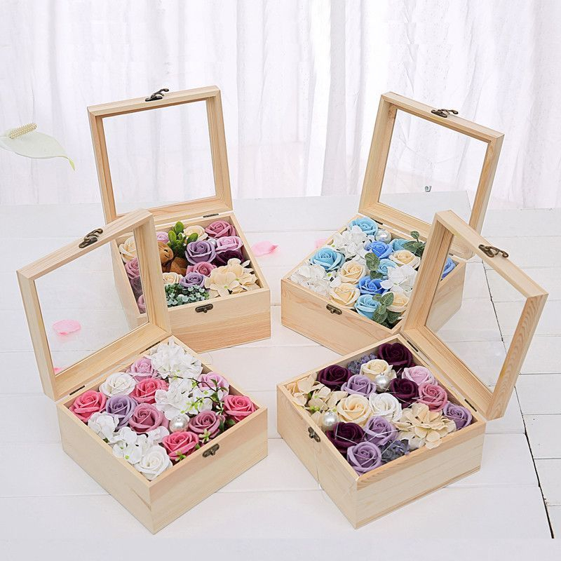 Inspiring wooden box ideas for flower that you can try 40