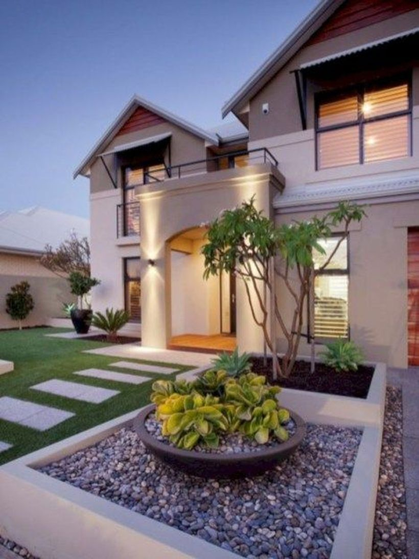 Adorable front yard lighting ideas for your summer night vibe 52